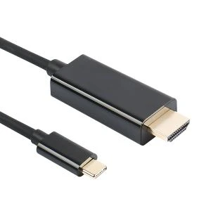 USB C til HDMI Cable 5.9ft, MSLFORCES | USB-gerð C til HDMI snúru (Thunderbolt 3 samhæft) 4K 30Hz HDMI snúru fyrir Galaxy S8, 2016 MacBook Pro, 2015 MacBook, ChromeBook Pixel (ekki fyrir 2017 MacBook Pro / iMac)