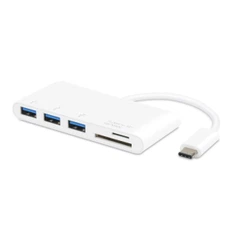 USB3.1 Tegund-C Til USB3.0X3 + MicroSD + SD / MMC millistykki fyrir MacBook Pro