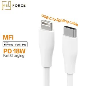 MSLFORCE verslun á netinu | USB gerð C MFi að eldingarstreng