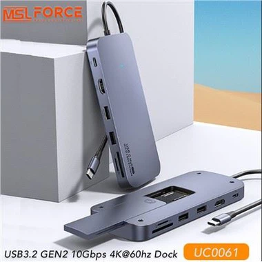 Infiniti Pro USB3.2 GEN2 bryggju 4K60HZ 10Gbps M.2 hólf fyrir MacBook Pro