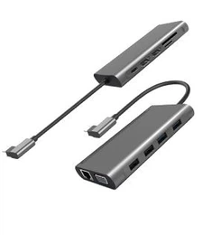 USB C tvöfalt HDMI 4K millistykki Multi Monitor Splitter