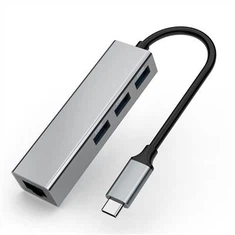 USB TYP C HUB með Ethernet Adpater