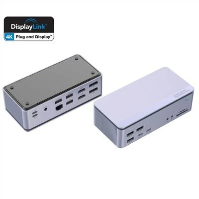 DisplayLink DL6950 19 IN 1 USB C tengikví Með M.2