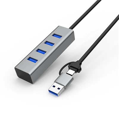 Tvöfalt tengi við USB HUB 5G millistykki