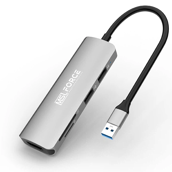 USB3.0 Til HDMI Með 2Port USB HUB kortalesara